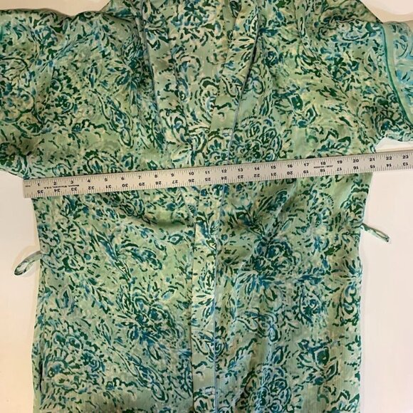 Oscar De La Renta Women's Sheer Long Sleeve Mid LEngth Kimono Size S - Picture 10 of 12